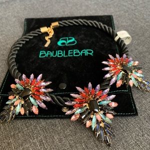 BaubleBar jeweled twisted cord necklace